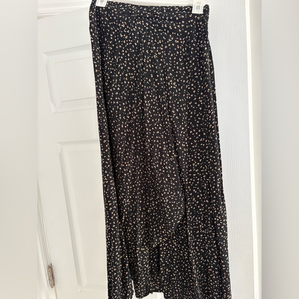 Elegant Black and White Polka Dot Skirt